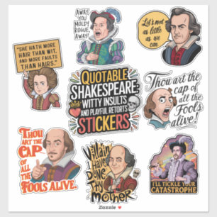 Sticker Jeu d'Humours d'insulte de devis amusant