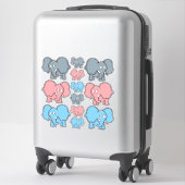 Sticker Jeu d'icônes pour bébé éléphant (Sur valise)