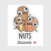 Sticker Jeu Drôle Nutty Nutty (Feuille)