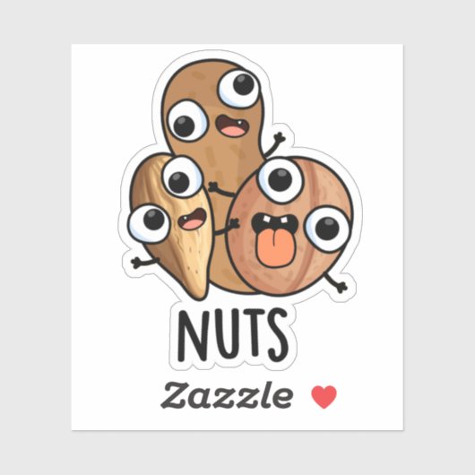 Sticker Jeu Drôle Nutty Nutty (Feuille)