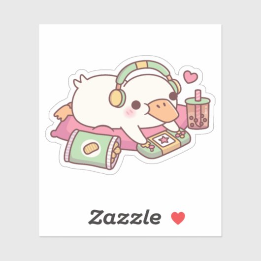 Sticker Jeu Relax Cute Duck (Feuille)