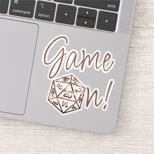 Sticker Jeu RPG activé | Jeu de plateau Imaginaire en cuiv (Détail)