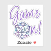 Sticker Jeu RPG activé | Nebula Imaginaire Tabletop Gamer (Feuille)