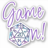 Sticker Jeu RPG activé | Nebula Imaginaire Tabletop Gamer (Devant)