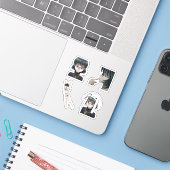 Sticker jeu Shizuku Murazaki chasseur x chasseur autocolla (Ordinateur portable avec iPhone)