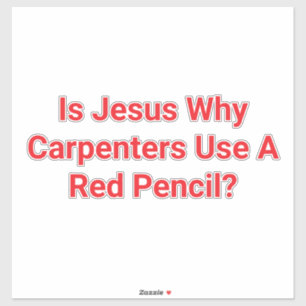 Sticker Jeuss a écrit avec un crayon rouge? Hankamer Artju