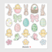 Sticker Jeux Pâques pour enfants (Feuille)