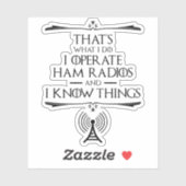 Sticker J'Exploite Des Radios De Jambon Et Je Connais Les  (Feuille)