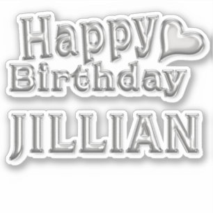 Sticker Jillian Happy Birthday