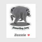Sticker Jimothy Baiser-Couper (Feuille)