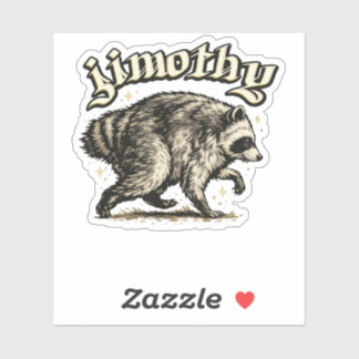 Sticker Jimothy Raton Laveur Viral Drôle 