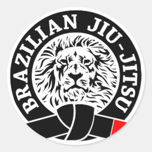 Sticker Jiu-Jitsu Brésilien (Round)