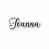 Sticker Joanna Nom - Calligraphie manuscrite (Devant)