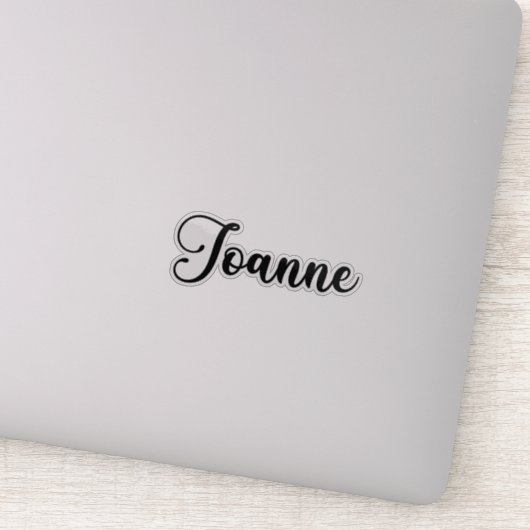 Sticker Joanne Nom - Calligraphie manuscrite (Détail)