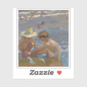 Sticker Joaquín Sorolla y Bastida - Le pied blessé (Feuille)