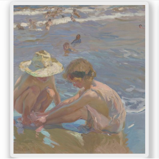 Sticker Joaquín Sorolla y Bastida - Le pied blessé (Devant)