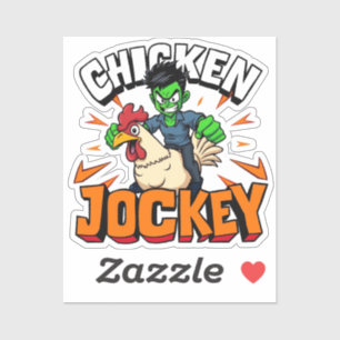 Sticker Jockey de poulet