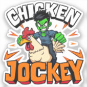 Sticker Jockey de poulet (Recto)