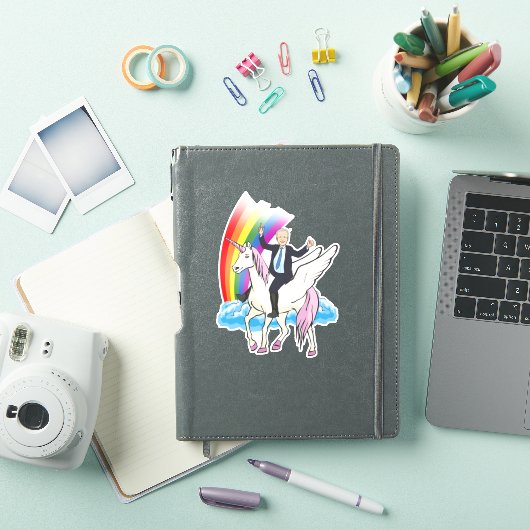 Sticker Joe Biden Unicorns & Rainbows (Couverture iPad)