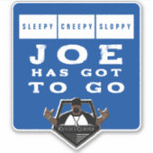 Sticker Joe Doit Y Aller (Devant)