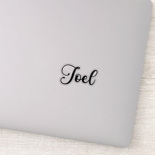 Sticker Joel Name - Calligraphie manuscrite (Détail)