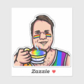 Sticker JoeMLyman Rainbow Mug (Feuille)