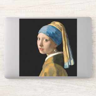 Sticker Johannes Vermeer - Fille avec une oreille perle