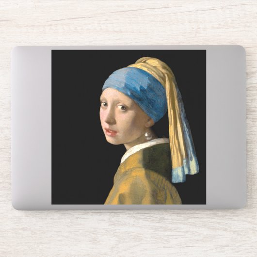 Sticker Johannes Vermeer - Fille avec une oreille perle (Ordinateur)