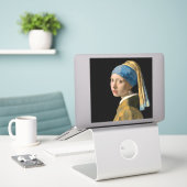 Sticker Johannes Vermeer - Fille avec une oreille perle (Ordinateur portable sur le bureau)
