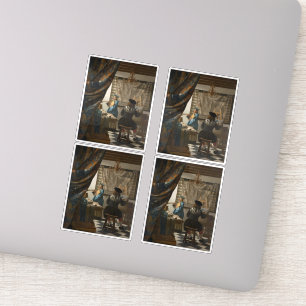 Sticker Johannes Vermeer, L'Art De La Peinture