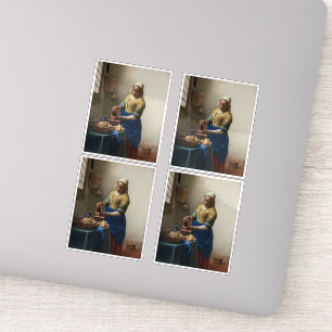 Sticker Johannes Vermeer, Milkmaid