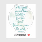 Sticker John 16:33 (Feuille)