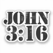 Sticker John 3:16 (Recto)