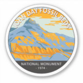 Sticker John Day Fossil Beds National Monument Oregon (Devant)