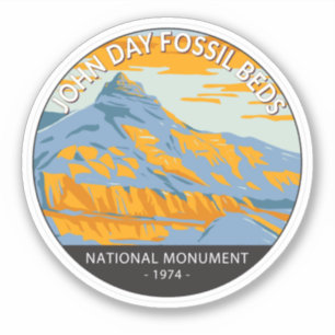 Sticker John Day Fossil Beds National Monument Oregon
