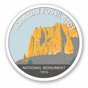 Sticker John Day Fossil Beds National Monument Oregon