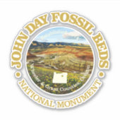 Sticker John Day Fossil Beds (NM) (Devant)