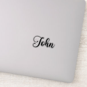 Sticker John Name - Calligraphie manuscrite