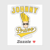 Sticker Johnny Bravo Collegiate Graphic (Feuille)