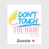 Sticker Johnny Bravo - Ne touchez pas le graphique des che (Feuille)