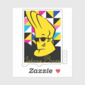 Sticker Johnny Bravo Pop Art Graphic (Feuille)