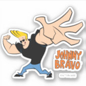 Sticker Johnny Bravo Pose Iconique (Devant)