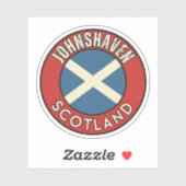 Sticker Johnshaven, Écosse (Feuille)
