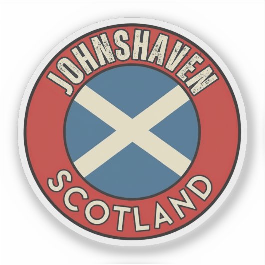 Sticker Johnshaven, Écosse (Devant)