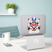 Sticker Johnson Family Crest (Ordinateur portable sur le bureau)