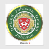 Sticker Johnson Shield & Celtic Cross Personnalisé (Feuille)