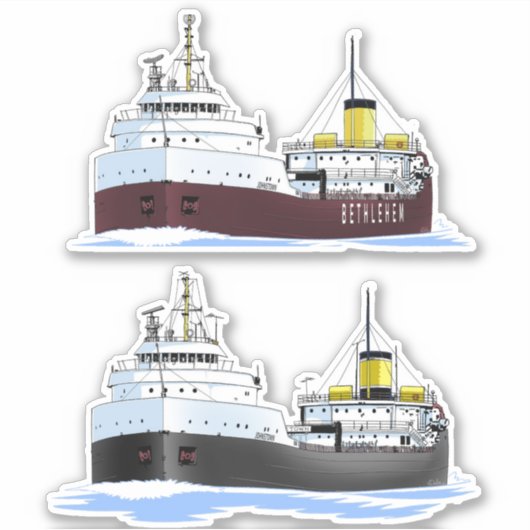 Sticker Johnstown, cargo des Grands Lacs (Devant)