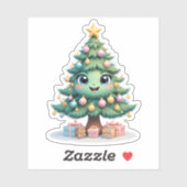 Sticker Joie de Noël avec le sourire (Feuille)