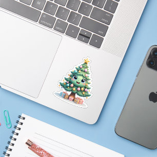 Sticker Joie de Noël avec le sourire