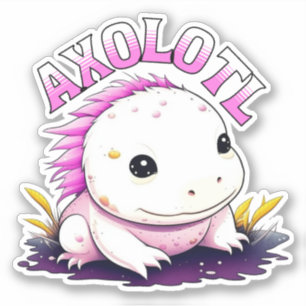 Sticker Joli Axolotl Kawaii